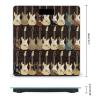 Art Guitar Pattern Weight Scale Digital Electronic Scales Bathroom Scale, Larg LCD Backlight Display, High Precision Measurements,Tempered Glass view 2