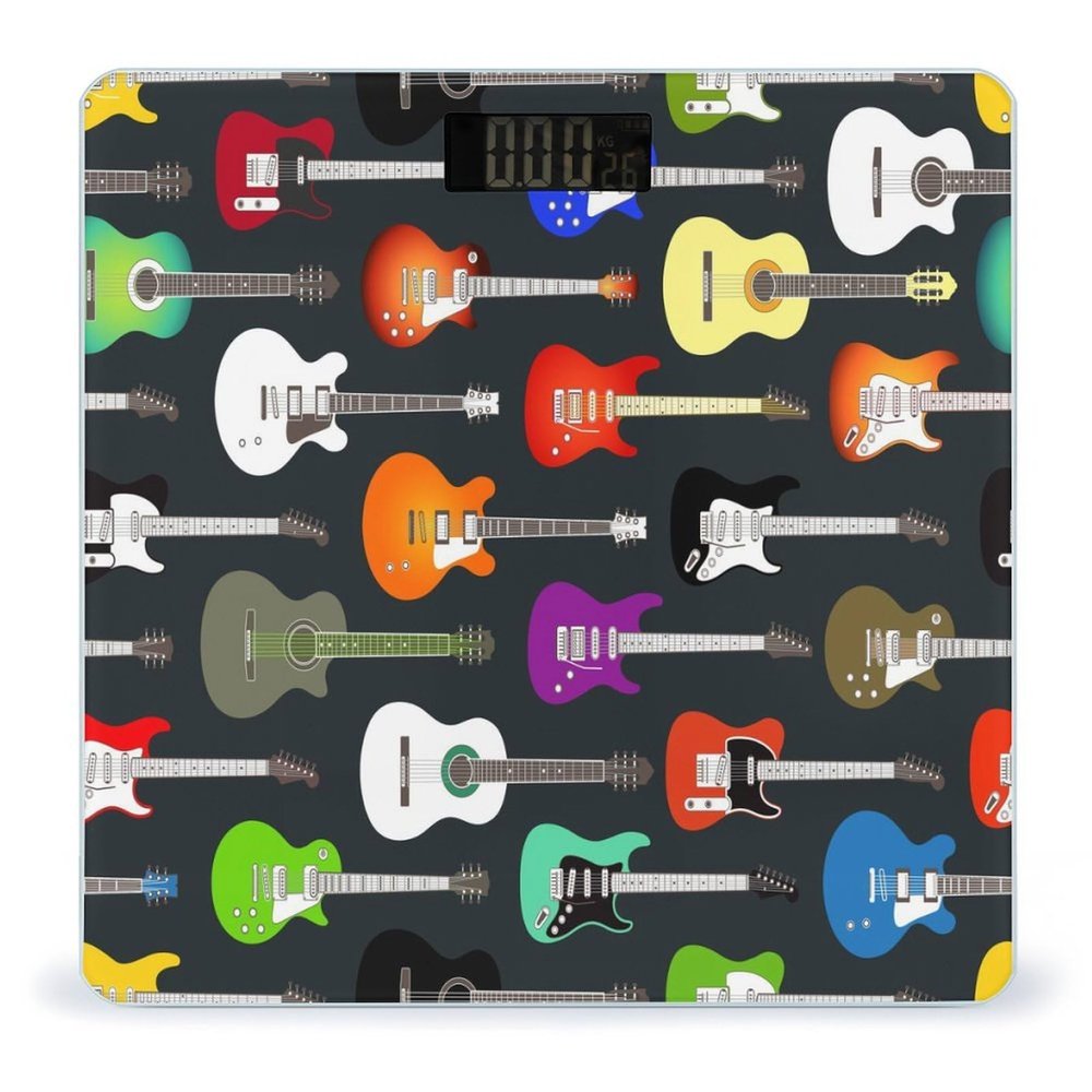 Guitars High Precision Digital Bathroom Weighing Scale, Sturdy and Durable Weighing Scale