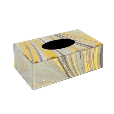 saditesdk Tissue Box Holder Glass Tissue Box Home Living Room Dining Table Gold Drawer Box Decorative Ornaments Coffee Table Storage Box Napkin Dispenser