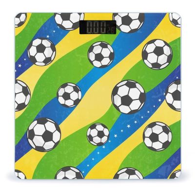 Soccer Sport Ball Print High Precision Digital Bathroom Weighing Scale, Sturdy and Durable Weighing Scale