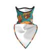 JZQZH Lots Of Cartoon Burger Fries Breathable Windproof Face Mask For Outdoor Sports Lightweight Foldable Neck Gaiter view 3
