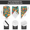 JZQZH Lots Of Cartoon Burger Fries Breathable Windproof Face Mask For Outdoor Sports Lightweight Foldable Neck Gaiter view 4