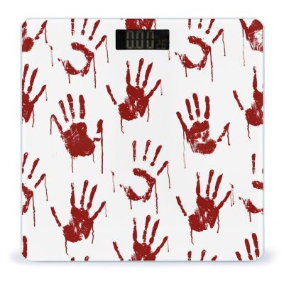 Halloween Bloody Handprints High Precision Digital Bathroom Weighing Scale, Sturdy and Durable Weighing Scale
