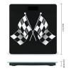 Cool Black and White Checkered Flag High Precision Digital Bathroom Weighing Scale, Sturdy and Durable Weighing Scale view 2