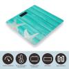 Teal Wood & Starfish Beach Tropical High Precision Digital Bathroom Weighing Scale, Sturdy and Durable Weighing Scale view 3