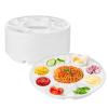 100% Compostable 9 Compartment Heavy Duty Paper Plates, 100 Pack 12.52" Round Compartment Plate, Compostable Sugarcane Plate for School Lunch Trays, Buffet, Events, Wedding, Party view 1
