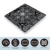 Black White Paisley High Precision Digital Bathroom Weighing Scale, Sturdy and Durable Weighing Scale view 3