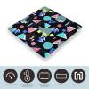 Black Retro High Precision Digital Bathroom Weighing Scale, Sturdy and Durable Weighing Scale view 3