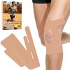 10 Pcs Precut Kinesiology Tape for Knees Adhesive Knee Tape Knee Support & Stability Knee Pain Relief Breathable Hypoallergenic Latex-Free Elastic Tape for Knees - Beige view 1
