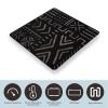 Contemporary African Mud Cloth Print High Precision Digital Bathroom Weighing Scale, Sturdy and Durable Weighing Scale view 3
