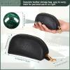 AceOrbit Baoding Balls Set of 2, Chinese Stress Relief Hand Exercise Balls with Leather Pouch, 1.57 Inch Dark Green Marble, Finger Exercise and Wrist Strength Training view 3