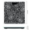 Black Paisley High Precision Digital Bathroom Weighing Scale, Sturdy and Durable Weighing Scale view 2