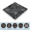 Black Paisley High Precision Digital Bathroom Weighing Scale, Sturdy and Durable Weighing Scale view 3