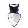 JZQZH Usa Flag Patriotic Eagle Breathable Windproof Face Mask For Outdoor Sports Lightweight Foldable Neck Gaiter view 3