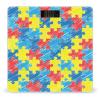Jigsaw Pattern High Precision Digital Bathroom Weighing Scale, Sturdy and Durable Weighing Scale view 1