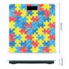 Jigsaw Pattern High Precision Digital Bathroom Weighing Scale, Sturdy and Durable Weighing Scale view 2