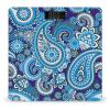Blue White Paisley High Precision Digital Bathroom Weighing Scale, Sturdy and Durable Weighing Scale view 1