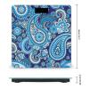 Blue White Paisley High Precision Digital Bathroom Weighing Scale, Sturdy and Durable Weighing Scale view 2