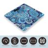 Blue White Paisley High Precision Digital Bathroom Weighing Scale, Sturdy and Durable Weighing Scale view 3