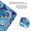 Blue White Paisley High Precision Digital Bathroom Weighing Scale, Sturdy and Durable Weighing Scale view 4