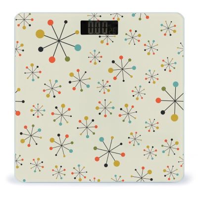 Mid Century Fifties Modern Atomic Retro High Precision Digital Bathroom Weighing Scale, Sturdy and Durable Weighing Scale