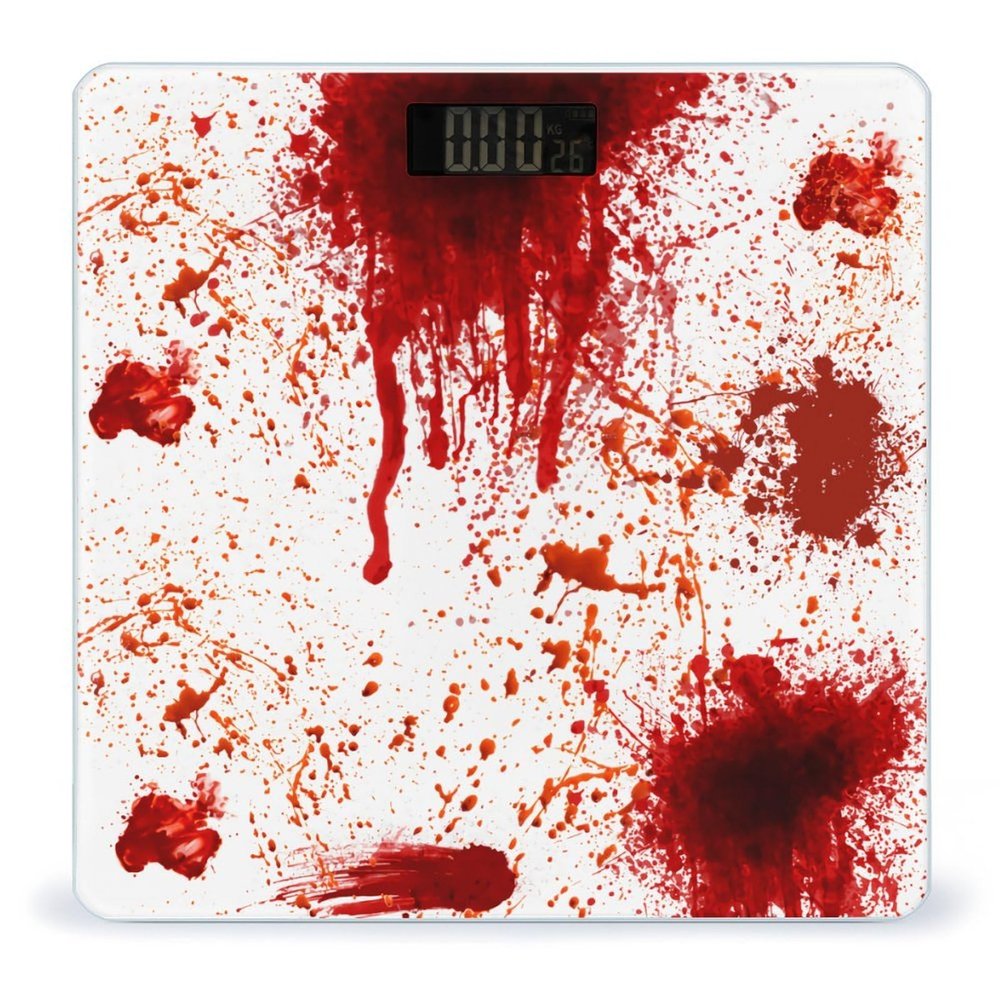 Blood Splatter Horror High Precision Digital Bathroom Weighing Scale, Sturdy and Durable Weighing Scale