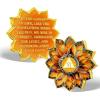 Value Valor Vow Sunflower 6 Year Sobriety Coin, AA Recovery Medallion view 1