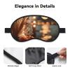 Blackout Sleep Mask, Exquisite Quiet Brew Print Design, Soft Breathable Eye Cover for Travel Yoga Shift Change view 3