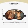 Blackout Sleep Mask, Exquisite Quiet Brew Print Design, Soft Breathable Eye Cover for Travel Yoga Shift Change view 4