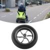 10in Solid Wheel Tyre, Electric Wheelchair Front Caster Replacement, Rubber Inflatable Wheel with 12mm 6001 Bearing, Sturdy and Explosion - Proof for Smooth Mobility on All Terrain view 2