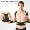 Adjustable Posture Corrector Plus Size XS-4XL Back Brace Upper and Lower Back Support Pain Relief Women Men Back Straightener Prevent Scoliosis Improve Hunchback(Gray,Medium) view 4