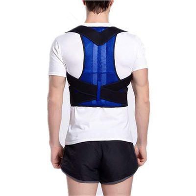 Plus Size XS-5XL Shoulder and Back Posture Corrector Adult Teenagers Body Shape Correction Scoliosis Back Brace Men Women Back Straightener Hunchback Correction Belt(Blue,Medium)