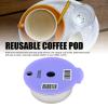 YUEHISY Refillable Coffee Capsule Cup, Reusable Coffee Pod with Brush & Spoon, Customizable Coffee Experience (220ml) view 2