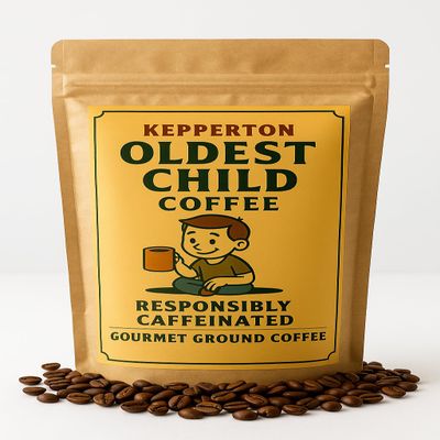 Oldest Child Coffee - Firstborn Ground Gourmet Gag Gift, Funny Sibling Prank Present from Younger Sister or Brother Stocking Stuffer Adult Easter Basket Filler