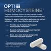 Opti + Homocysteine Capsules | Daily Brain and Heart Health Supplements* | Brain Supplement with Methylcobalamin & Methylfolate | 60 capsules/30 Servings view 2