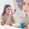 Chocolate Chip Cookies with Different Expressions Contact Lens Cases, Cute Contact Lenses Lens Box Set Outdoor Mini Contact Lens Soak Storage Kit with Mirror Daily Vision Care And Outdoor Use view 4