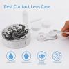 FekiLoot Black And White Octopus And Ship Contact Lens Cases, Cute Contact Lenses Lens Box Set Outdoor Mini Contact Lens Soak Storage Kit with Mirror Daily Vision Care And Outdoor Use view 3