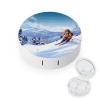 FekiLoot Winter Skiing Contact Lens Cases, Cute Contact Lenses Lens Box Set Outdoor Mini Contact Lens Soak Storage Kit with Mirror Daily Vision Care And Outdoor Use view 1