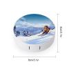 FekiLoot Winter Skiing Contact Lens Cases, Cute Contact Lenses Lens Box Set Outdoor Mini Contact Lens Soak Storage Kit with Mirror Daily Vision Care And Outdoor Use view 2