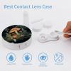 FekiLoot Butterfly Mushroom Contact Lens Cases, Cute Contact Lenses Lens Box Set Outdoor Mini Contact Lens Soak Storage Kit with Mirror Daily Vision Care And Outdoor Use view 3