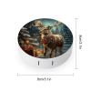 FekiLoot Christmas Gift Reindeer Contact Lens Cases, Cute Contact Lenses Lens Box Set Outdoor Mini Contact Lens Soak Storage Kit with Mirror Daily Vision Care And Outdoor Use view 2