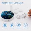 FekiLoot Art Blue Dragonfly Contact Lens Cases, Cute Contact Lenses Lens Box Set Outdoor Mini Contact Lens Soak Storage Kit with Mirror Daily Vision Care And Outdoor Use view 3