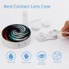 FekiLoot Abstract Circle Swirl Contact Lens Cases, Cute Contact Lenses Lens Box Set Outdoor Mini Contact Lens Soak Storage Kit with Mirror Daily Vision Care And Outdoor Use view 3
