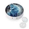 FekiLoot Blue Fox Contact Lens Cases, Cute Contact Lenses Lens Box Set Outdoor Mini Contact Lens Soak Storage Kit with Mirror Daily Vision Care And Outdoor Use view 1