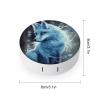 FekiLoot Blue Fox Contact Lens Cases, Cute Contact Lenses Lens Box Set Outdoor Mini Contact Lens Soak Storage Kit with Mirror Daily Vision Care And Outdoor Use view 2