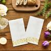 Horaldaily 100Pcs Paper Napkins, Gold Foil Leaf Elegant Pattern view 4