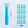 20pcs Hard Contact Lens Inserter Tools, Silicone Eye Contact Lens Plunger Suction Cup Remover & Applicator Tools for for RGP and Scleral Lenses (Blue) view 2