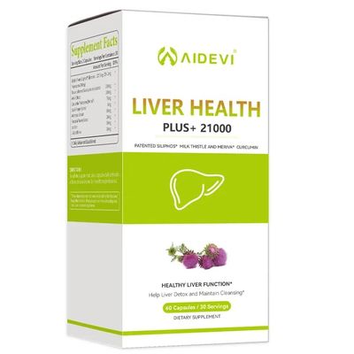 AIDEVI Liver Health Plus 21000 Supplement Support Milk Thistle 60 Capsules (3)