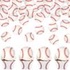 60 PCS Edible Baseball Cupcake Toppers Wafer Paper Baseball Birthday Party Decorations Edible Sports Ball Cupcake Picks for Men Boys Sports Game Baby Shower Birthday Party Cake Decorations Supplies view 1
