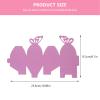 Abaodam 50pcs Pearl Purple Butterfly Favor Boxes Paper Candy Boxes for Shower Party Decorations Wedding Graduation Table Favors Holders view 2